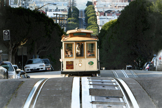 Cable Car in Morning Sun